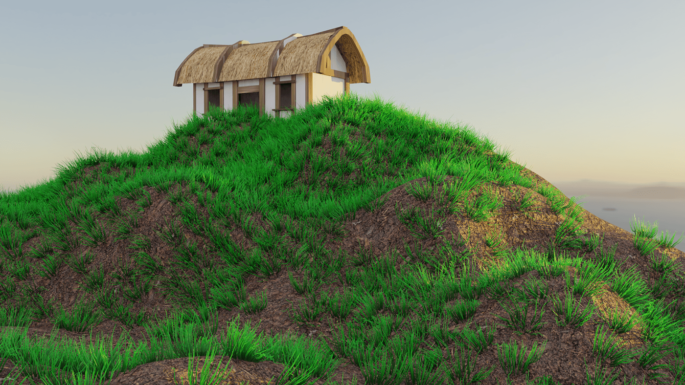 low-poly Game Assets 3d modeling Render terrain Landscape