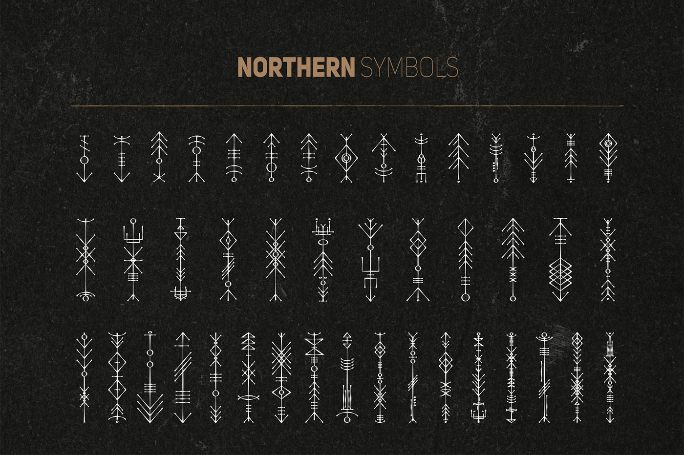 vector seamless pattern Scandinavian viking nordic design sign runes Celtic