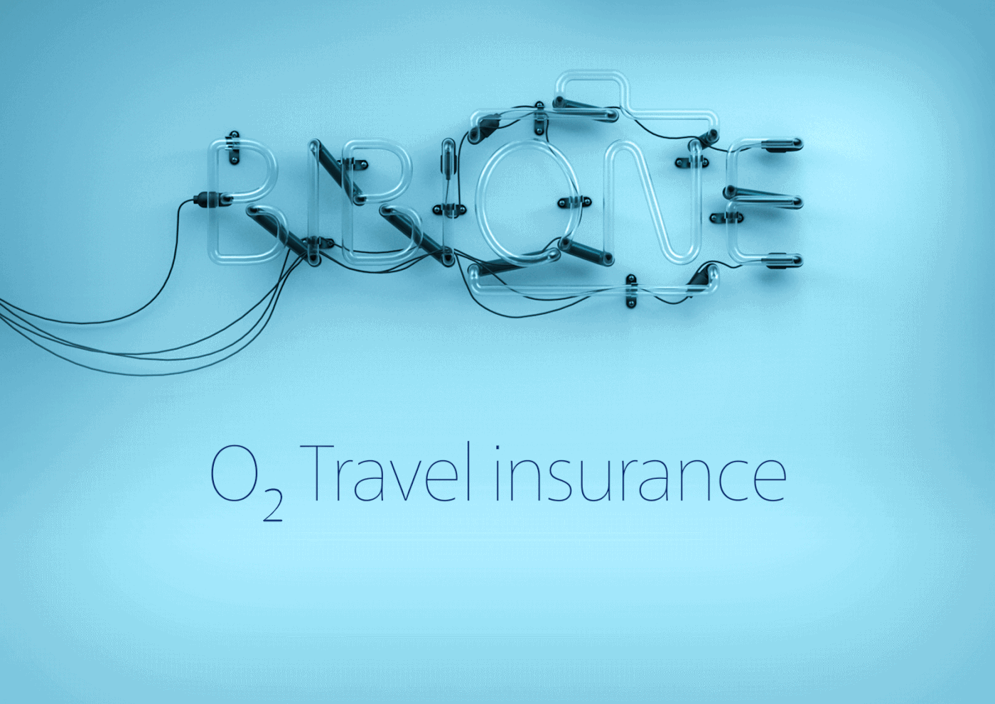 Travel insurance neon o2 cinema4d
