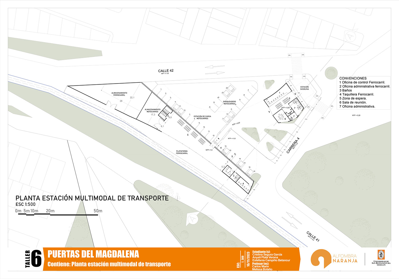 plan maestro  arquitectura diseño Proyecto académico Puerto fluvial