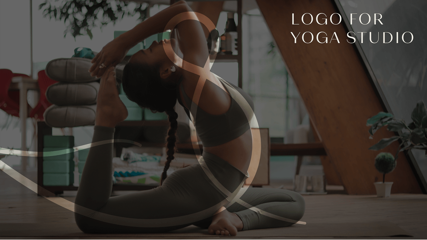 logo Logo Design Logotype Graphic Designer design brand identity adobe illustrator vector yoga studio Yoga Logo 