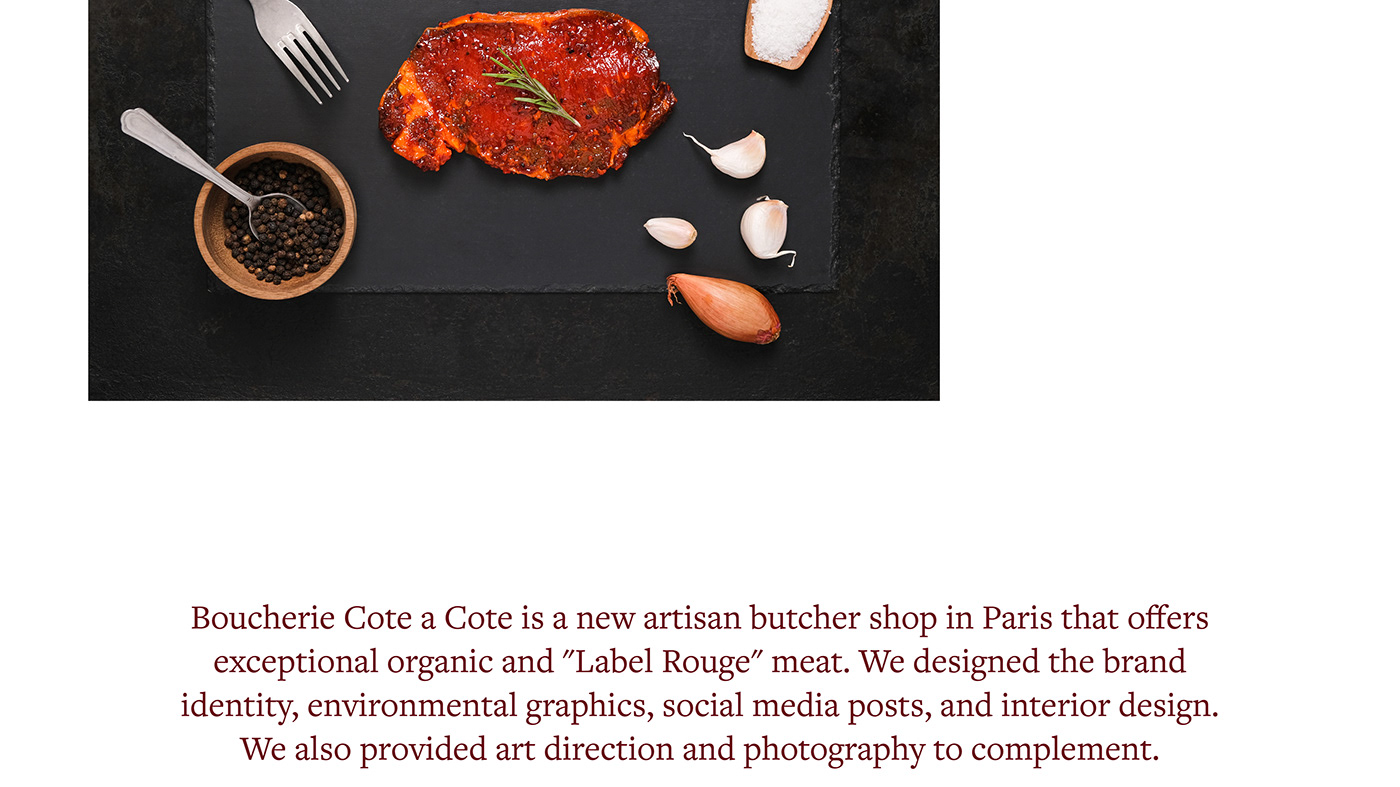 boucherie butcher identity Paris france social media
