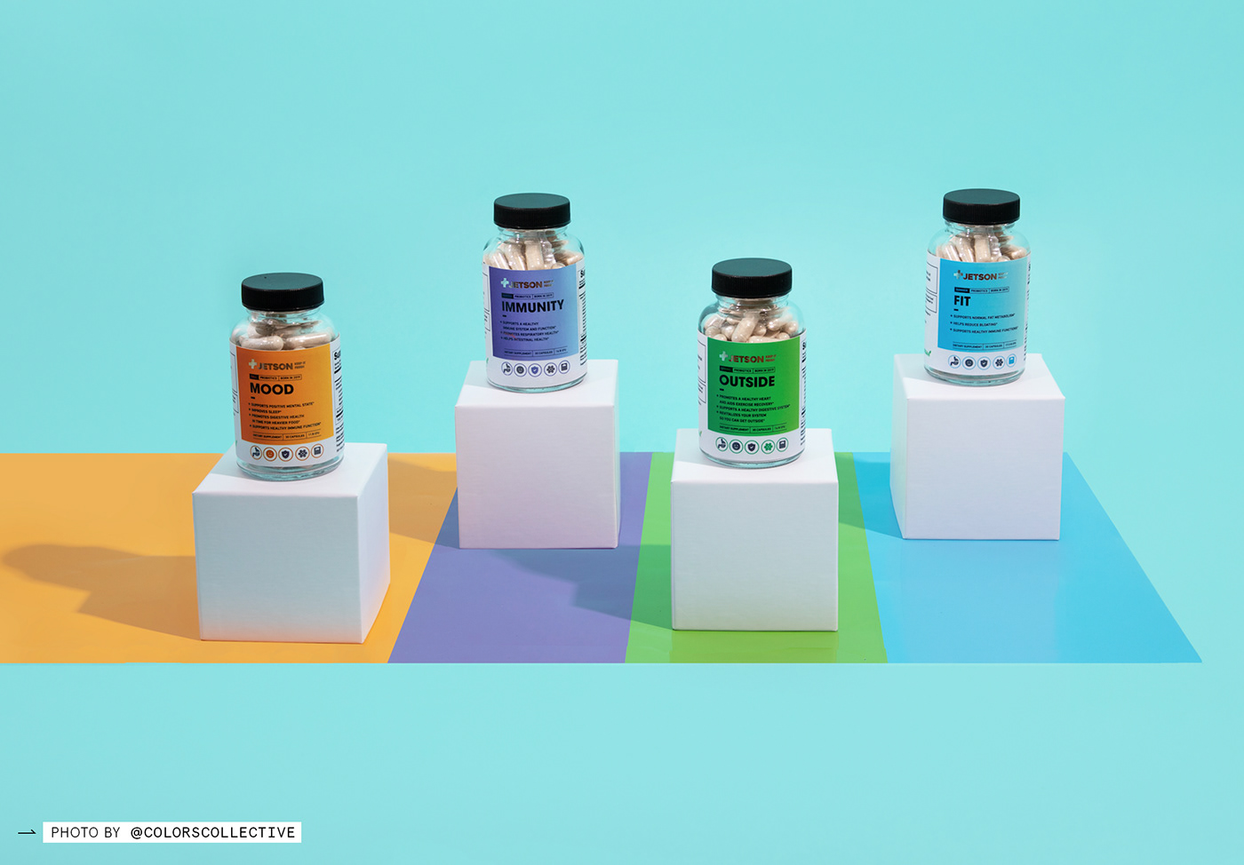 bottles color delivery fresh gut Health pills probiotics season supplements