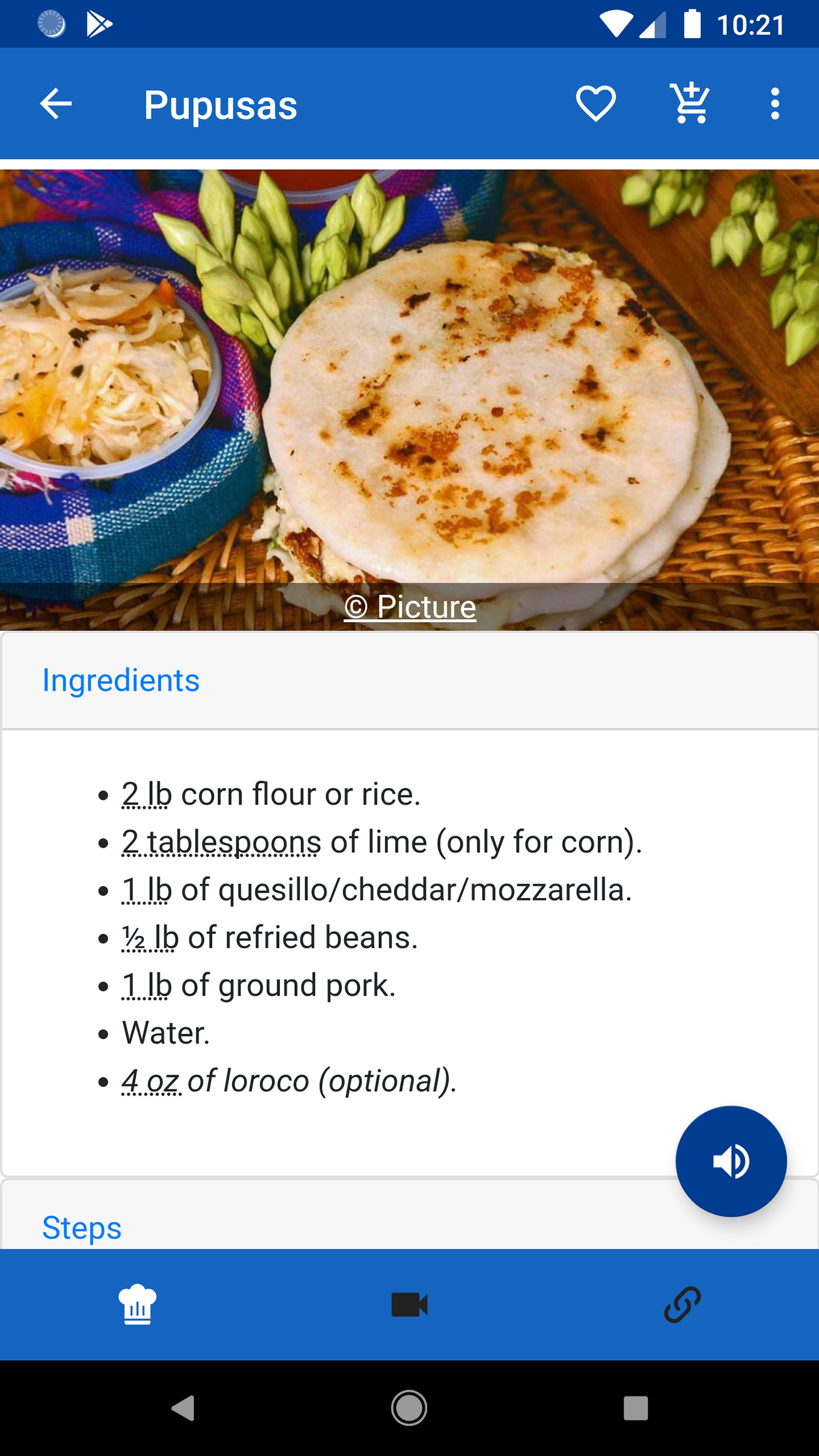 Food  cookbook El Salvador material design android mobile development typical dishes