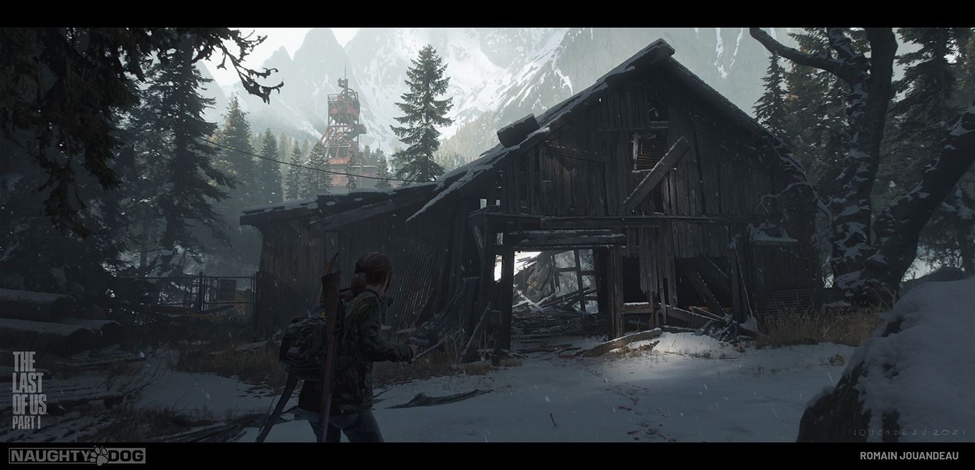 naughty dog The Last of Us The Last of Us Part 1 tlou concept art digital painting Environment design
