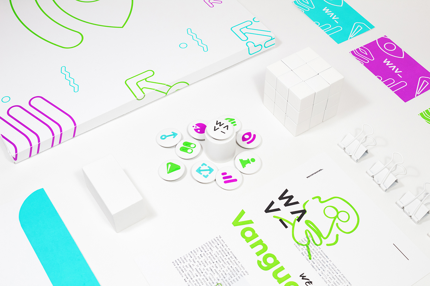 minimal design brand agency future futuristic clean fresh colorful bold
