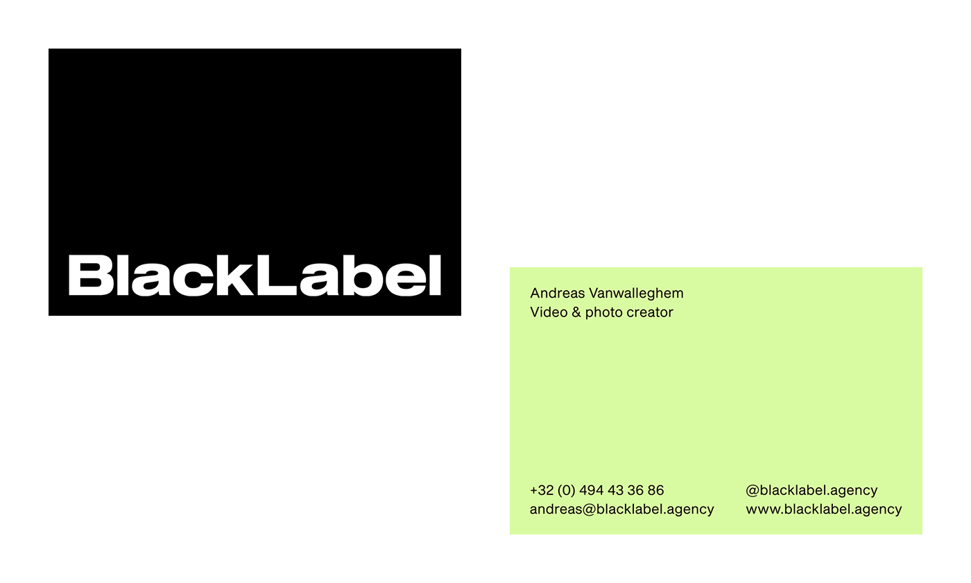 Visual identity for Black Label by Studio Hazar.