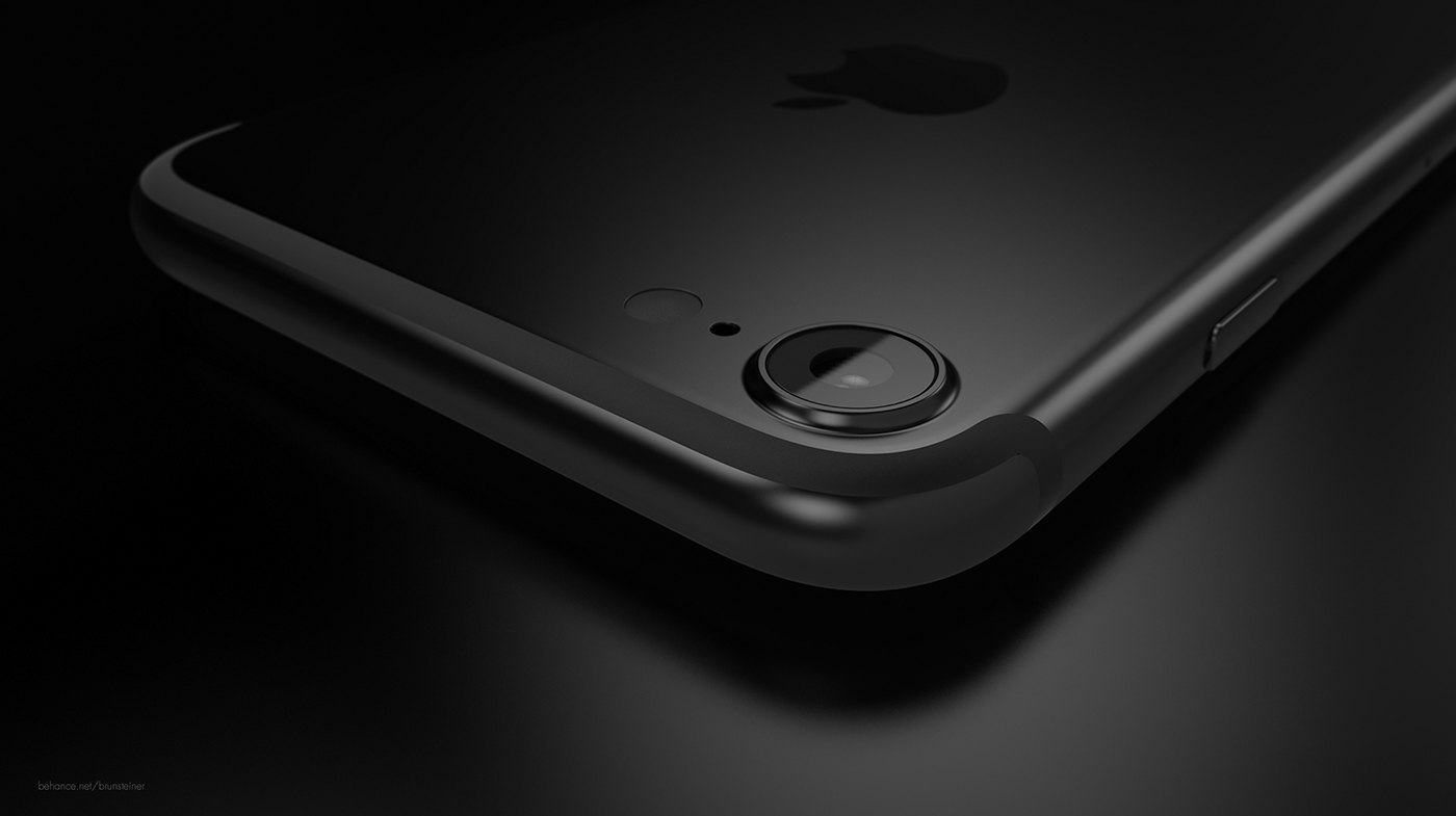 apple Iphone 7 keynote 2016 industrial design  black iphone visualization smartphone