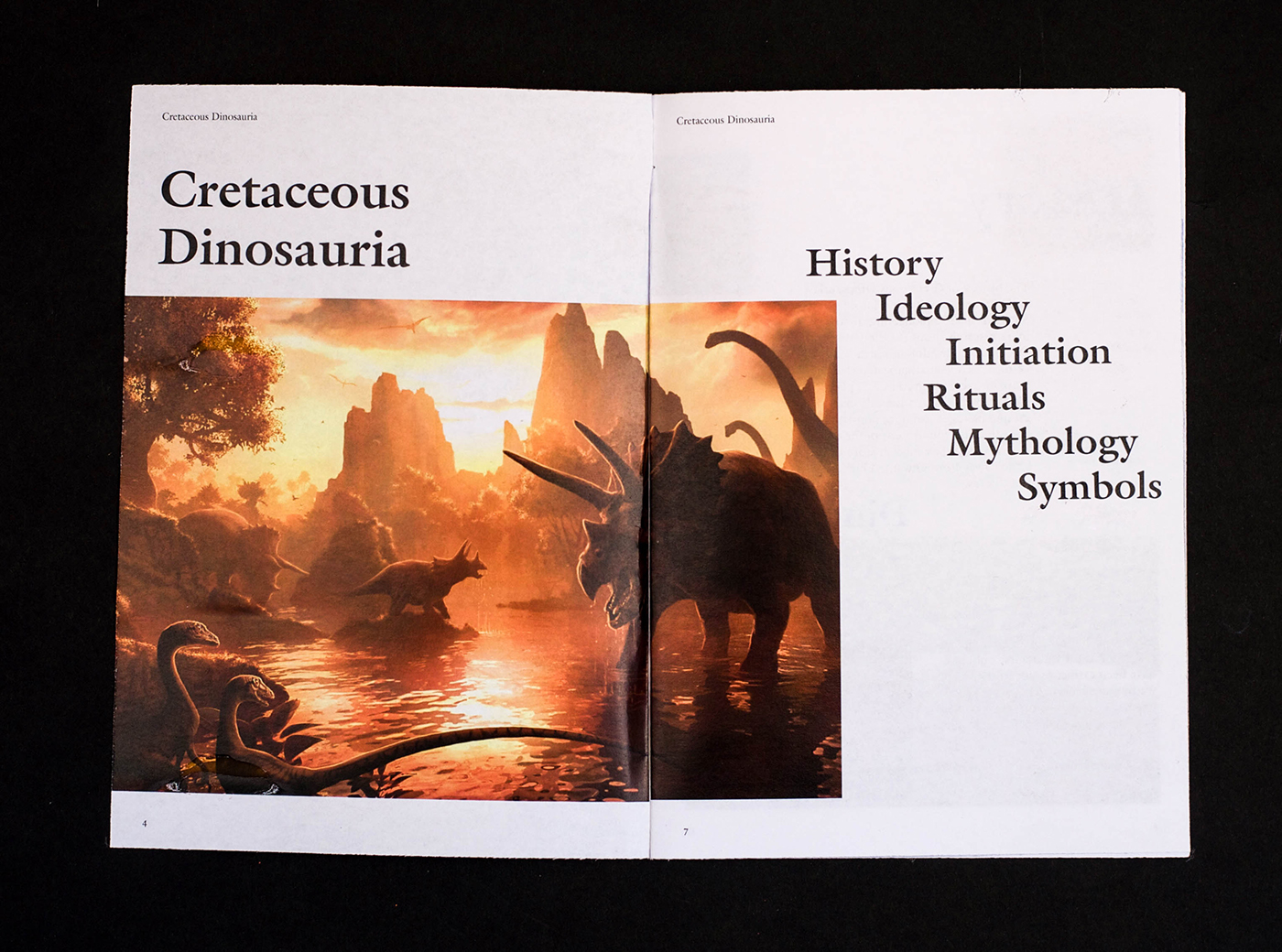 graphic paper sculpture religion satir Parody Dinosaur Space  Booklet secret society