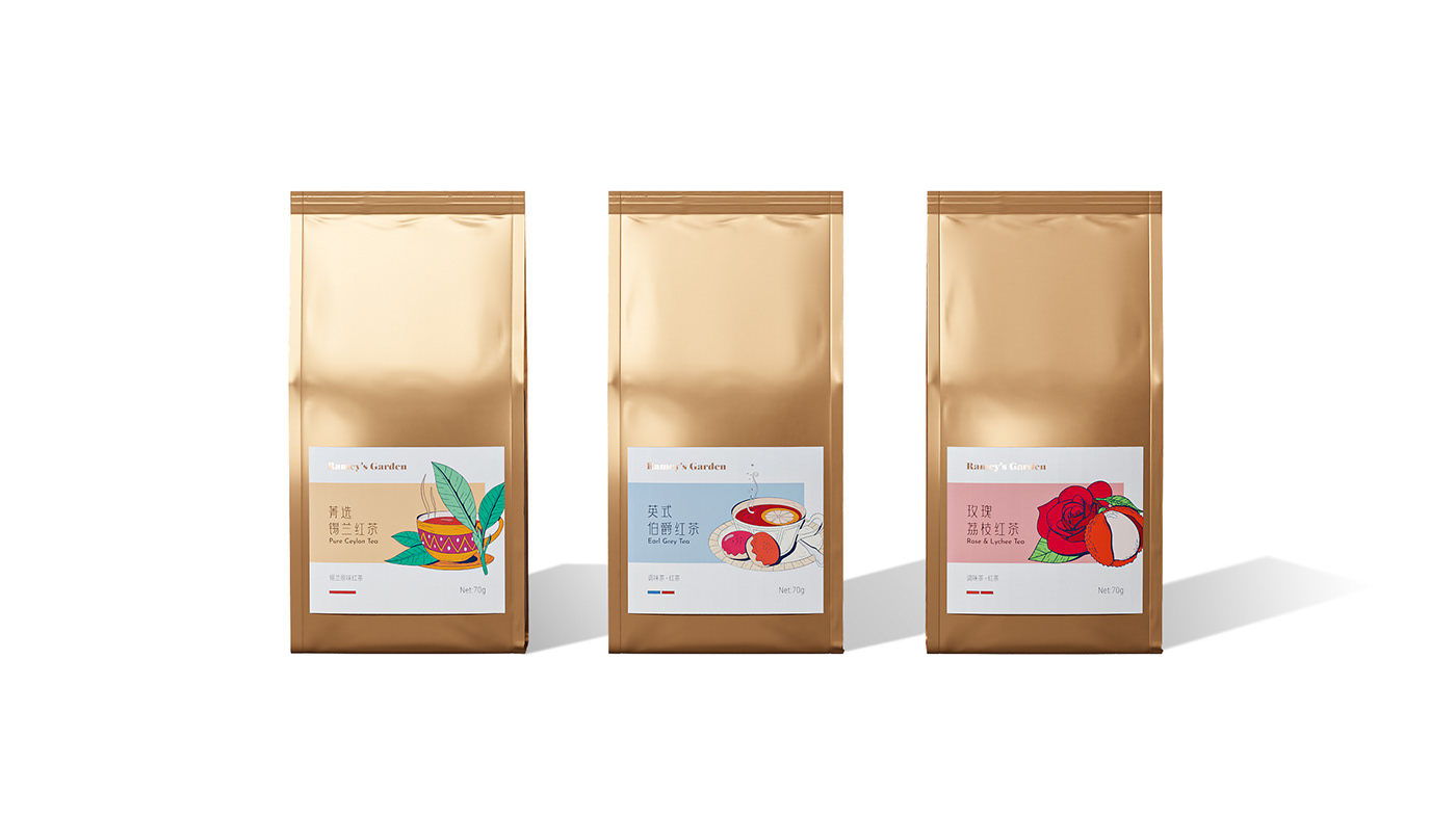chinese oolong package packaging design peach persons rose tea 包装 包装设计