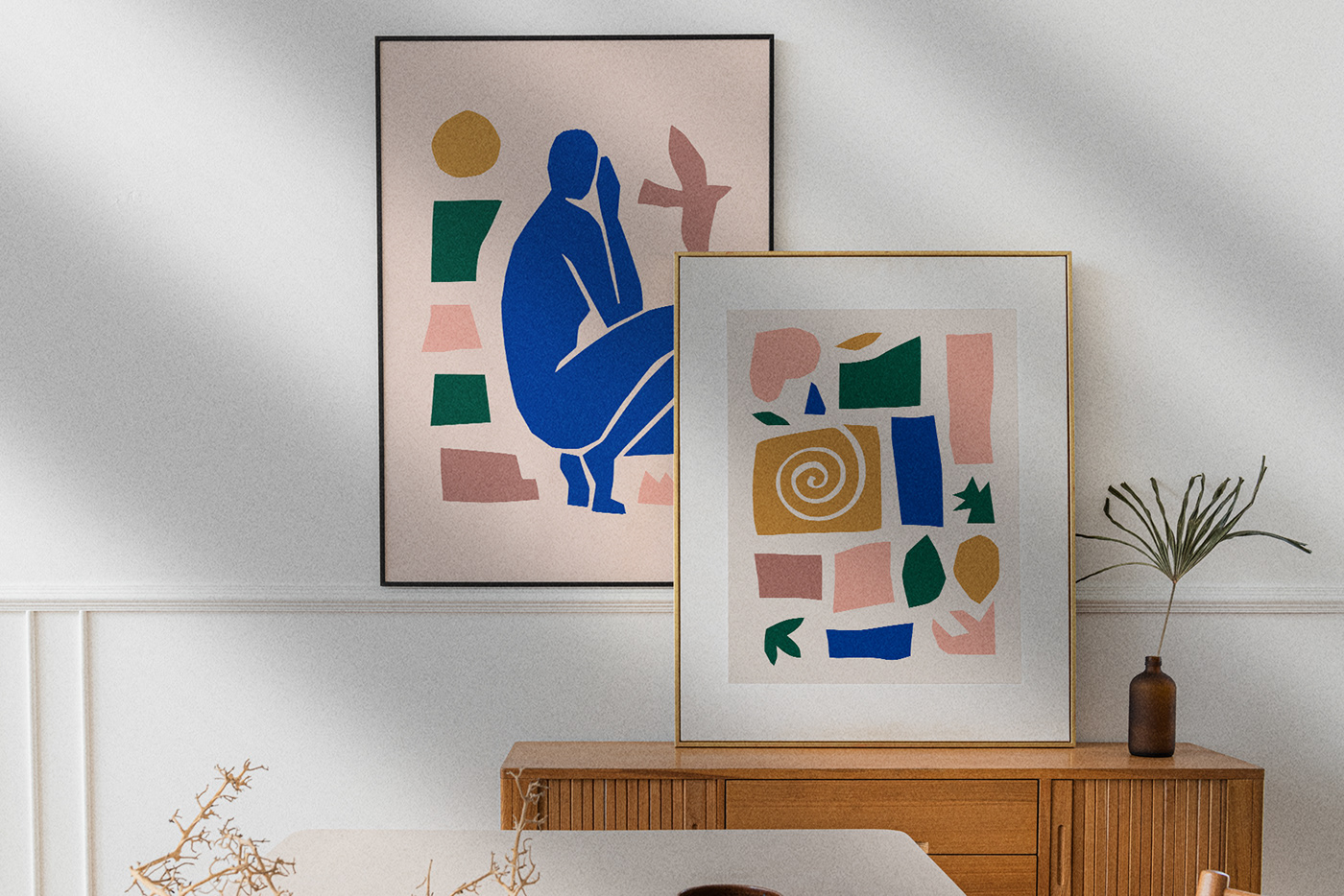 abstract art body figure matisse modern painting   poster woman