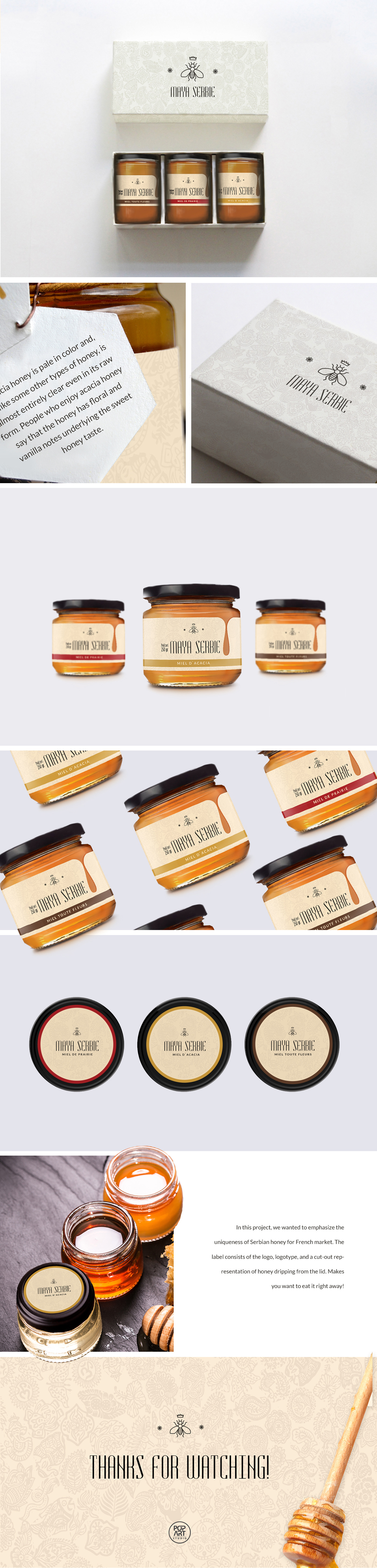 Label miel serbie Serbia honey label Honey packaging honey honey labels packaging design Med