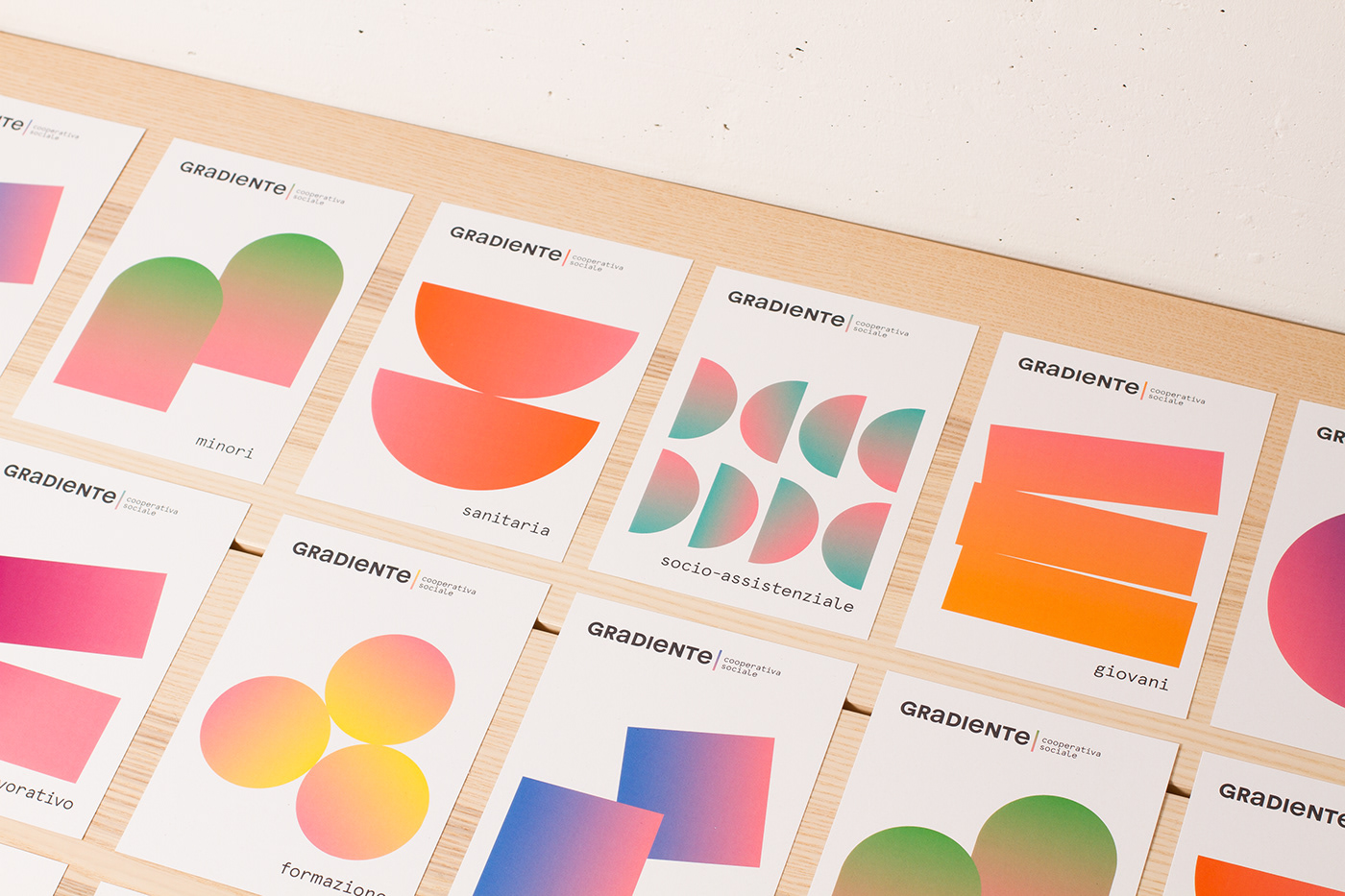 gradient graphic design  colors typography   social Geometric Shapes