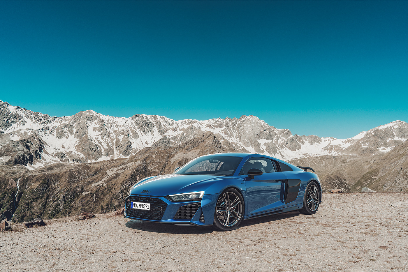 alps Audi backplate CGI gavia HDRI mountain pass Performance R8