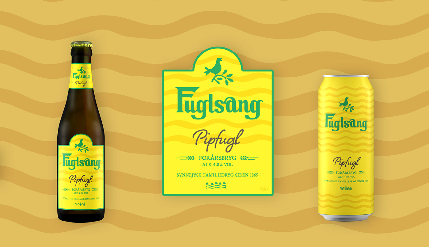 beer beer label Packaging emballage pilsner beer design Fuglsang Beer Packaging