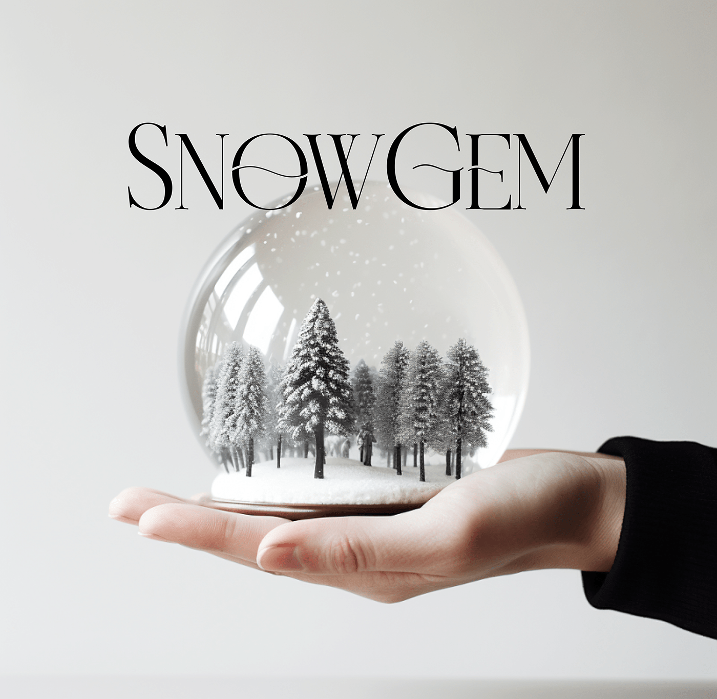 brand identity Graphic Designer Logo Design Brand Design visual identity Snow Globe snow Gems present gift