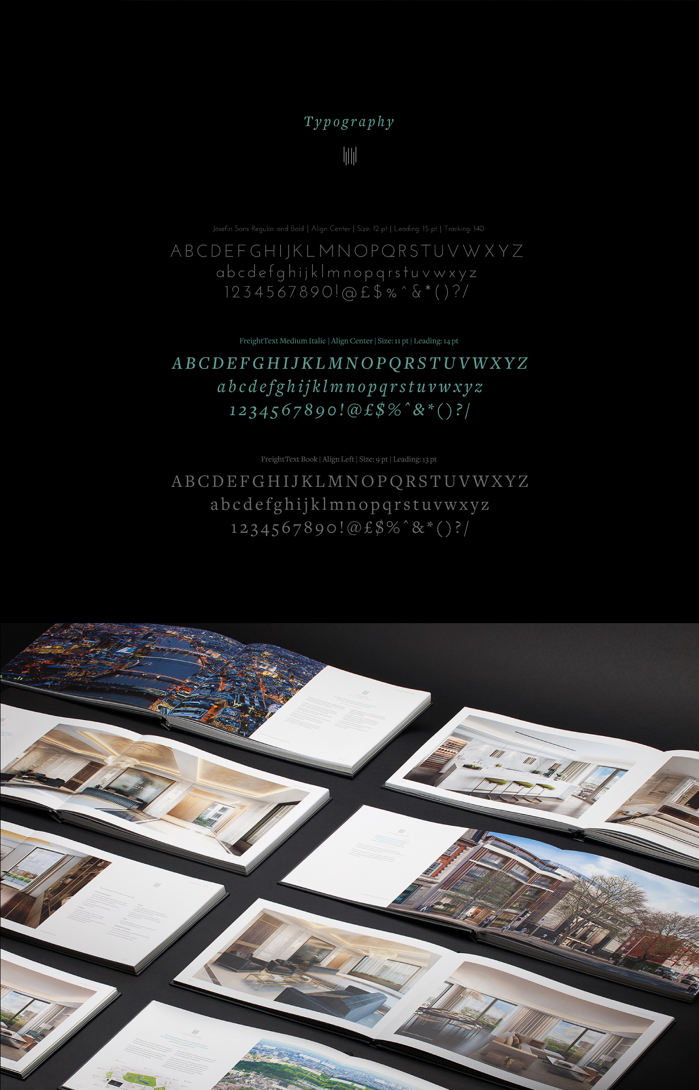 branding  brochure graphic design  editorial property luxury print minerva kensington London