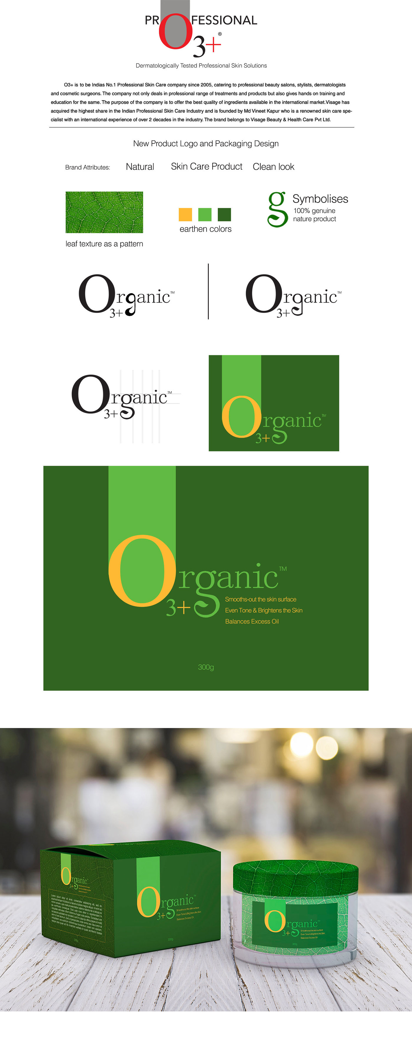 beauty product design Packaging skincare Nature logo