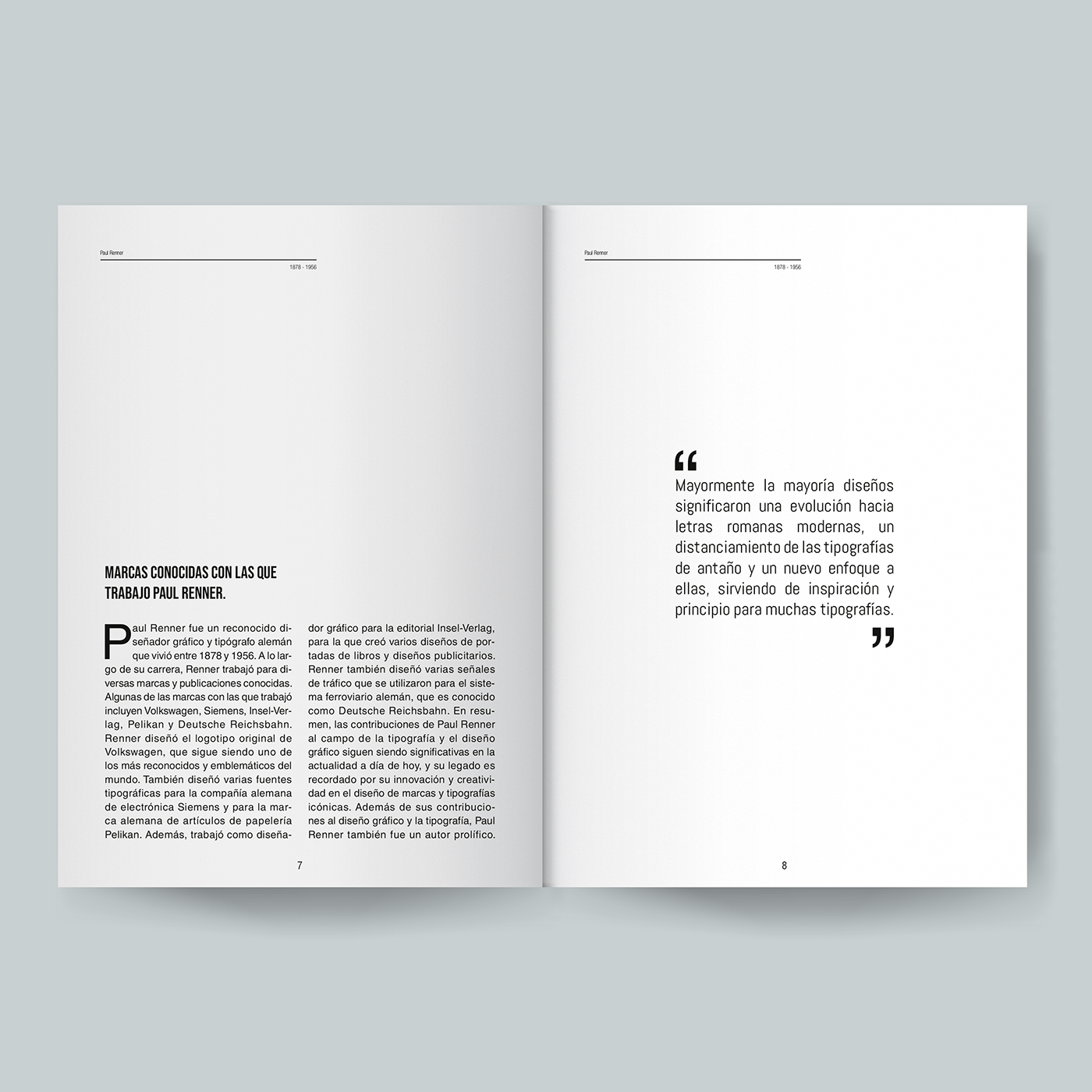 Diseño editorial editorial design  emil ruder InDesign industrial design  maqutacion y diseño paul renner revista text typography  