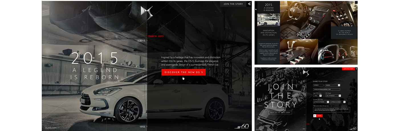 Webdesign art direction  UI/UX automotive   DS Experience digitale Brand Content Advertising 