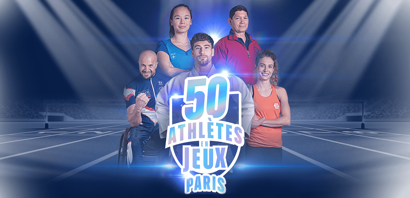 Opération de communication pour 50 athlètes parisiens 
