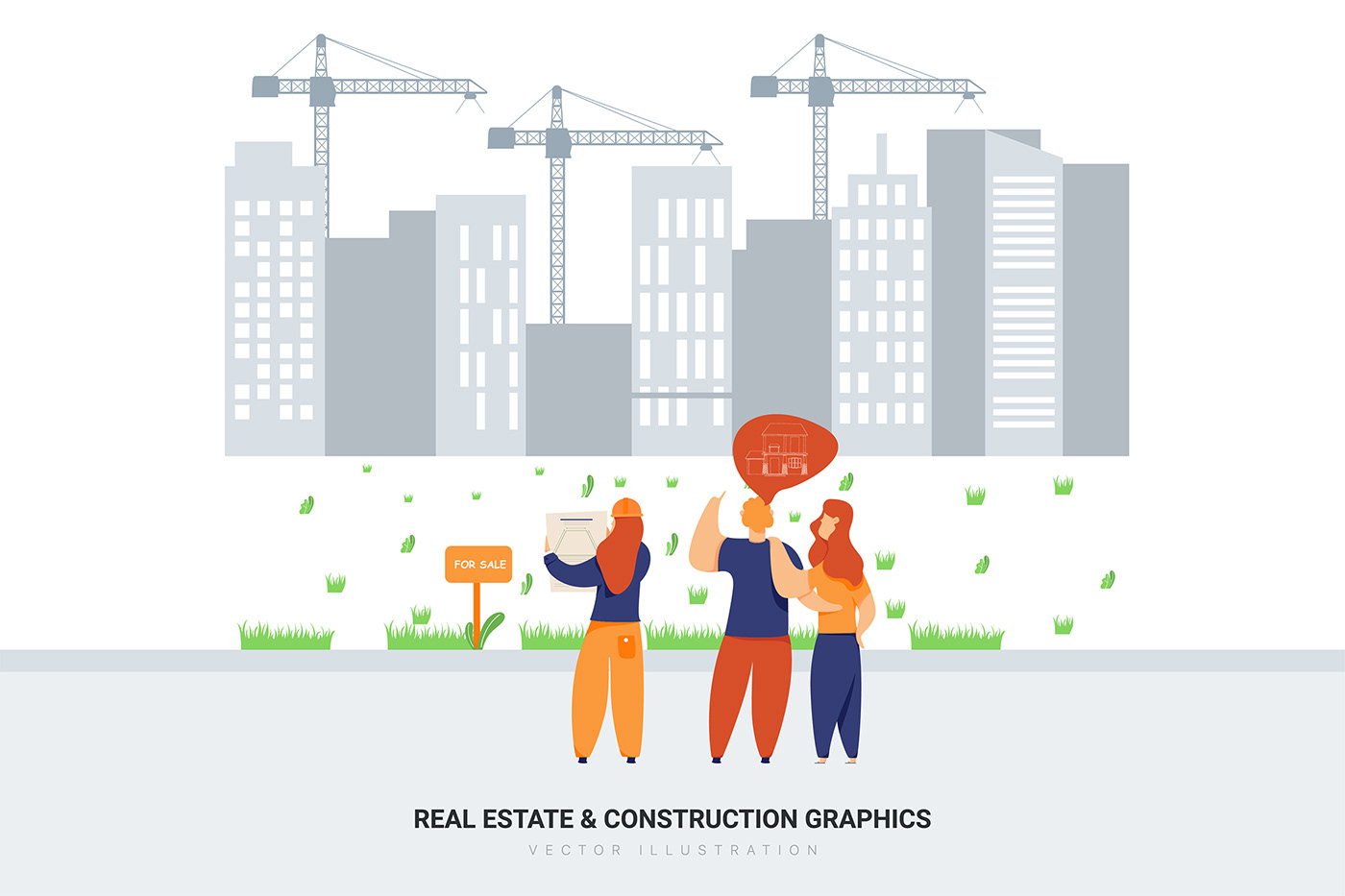 ILLUSTRATION  infographic abstract Character banner landing page flat Web Isometric