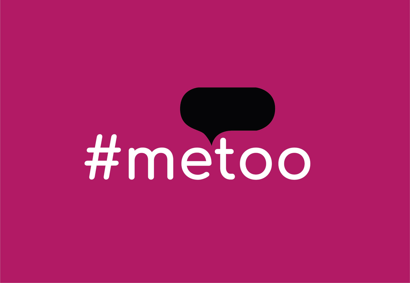metoo branding  Campaign Design speech bubble