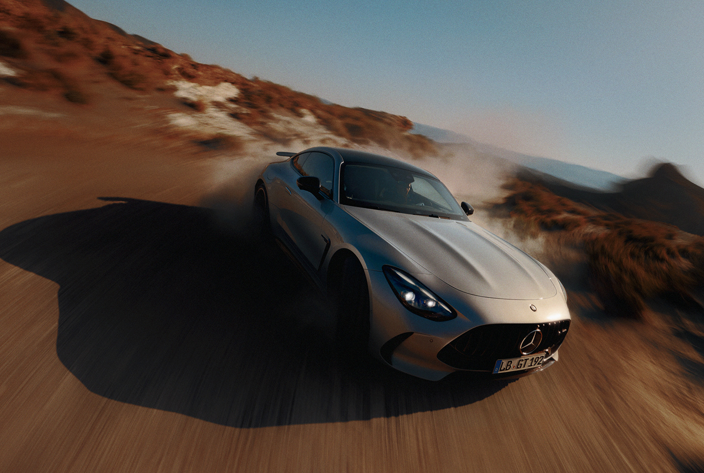 Matthew Jones captures of the all-new Mercedes-Benz AMG GT drifting. Photographed in Almeria, Spain