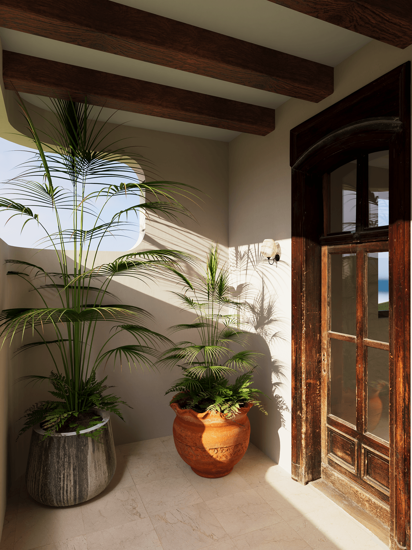 interior design  architecture visualization archviz 3D Render mediterranean house home blender