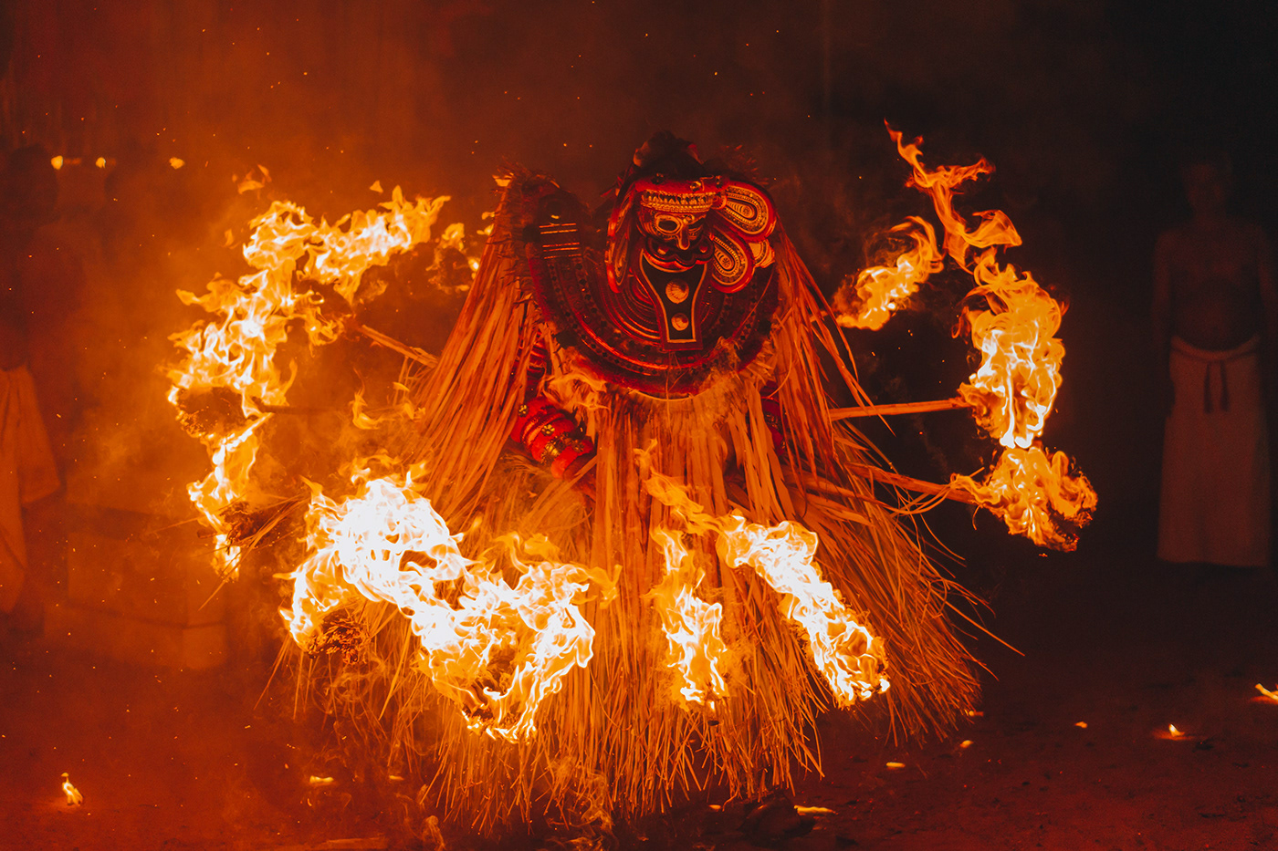 theyyam kerala culture festival fire art human lightroom sony alpha Photography 