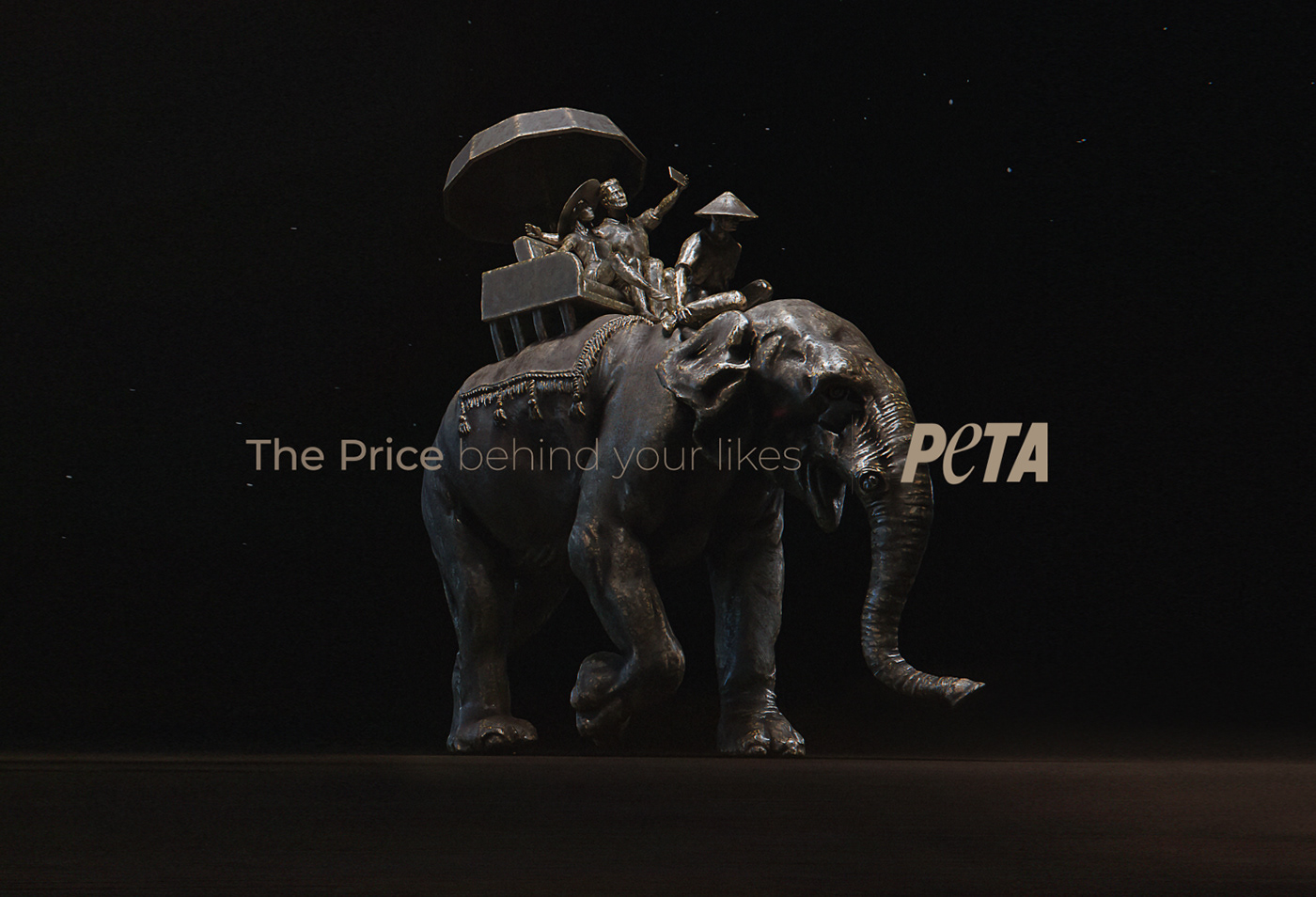 animal broken CGI elephants likes media message Peta price social
