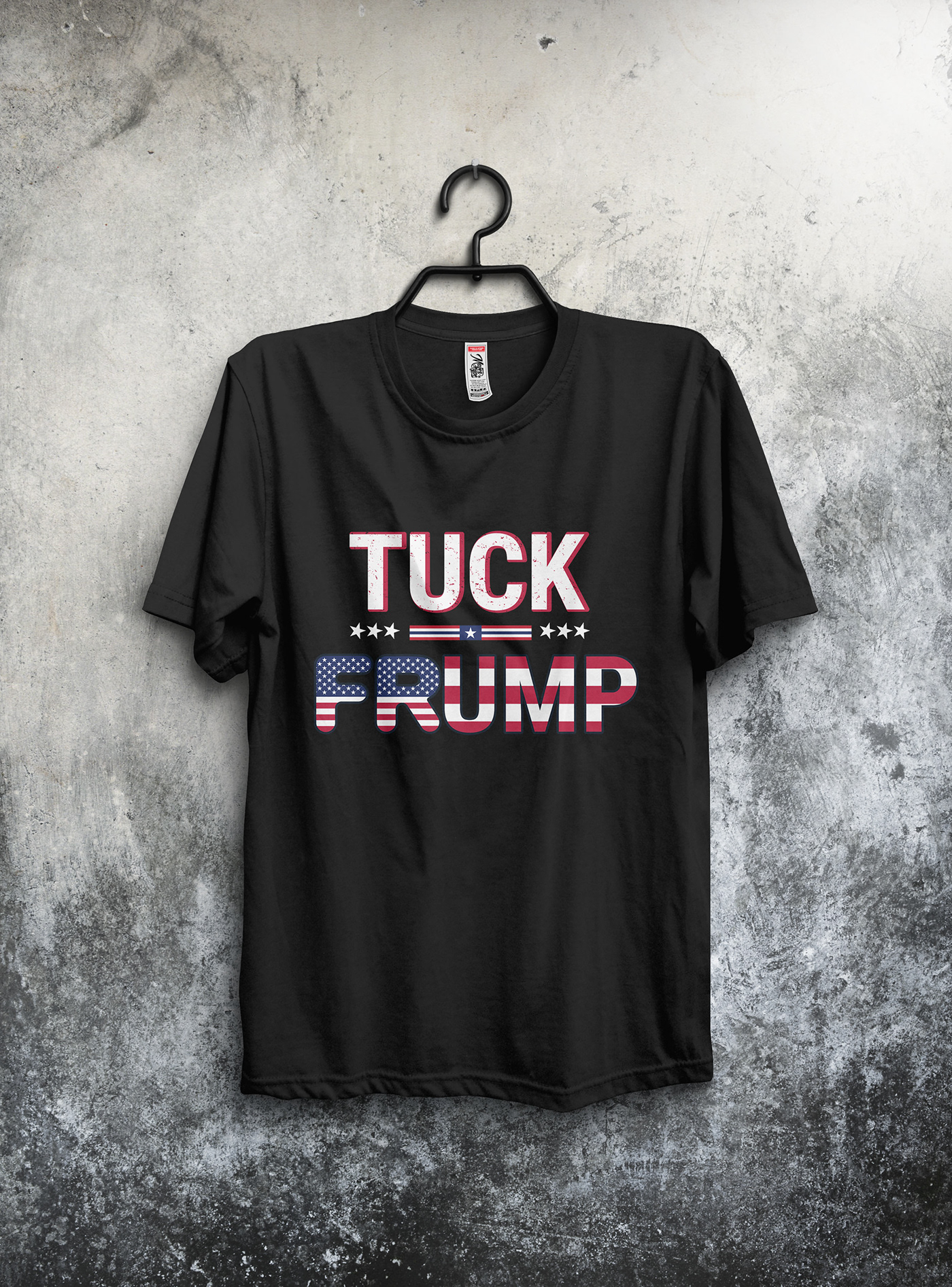 Custom graphics Trump tshirt typography   vintage