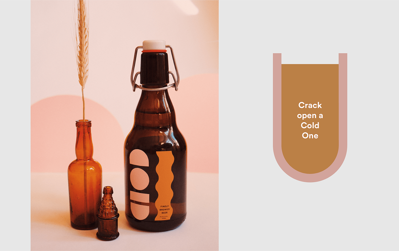 beer bold bottle branding  design drinks logo Packaging shapes