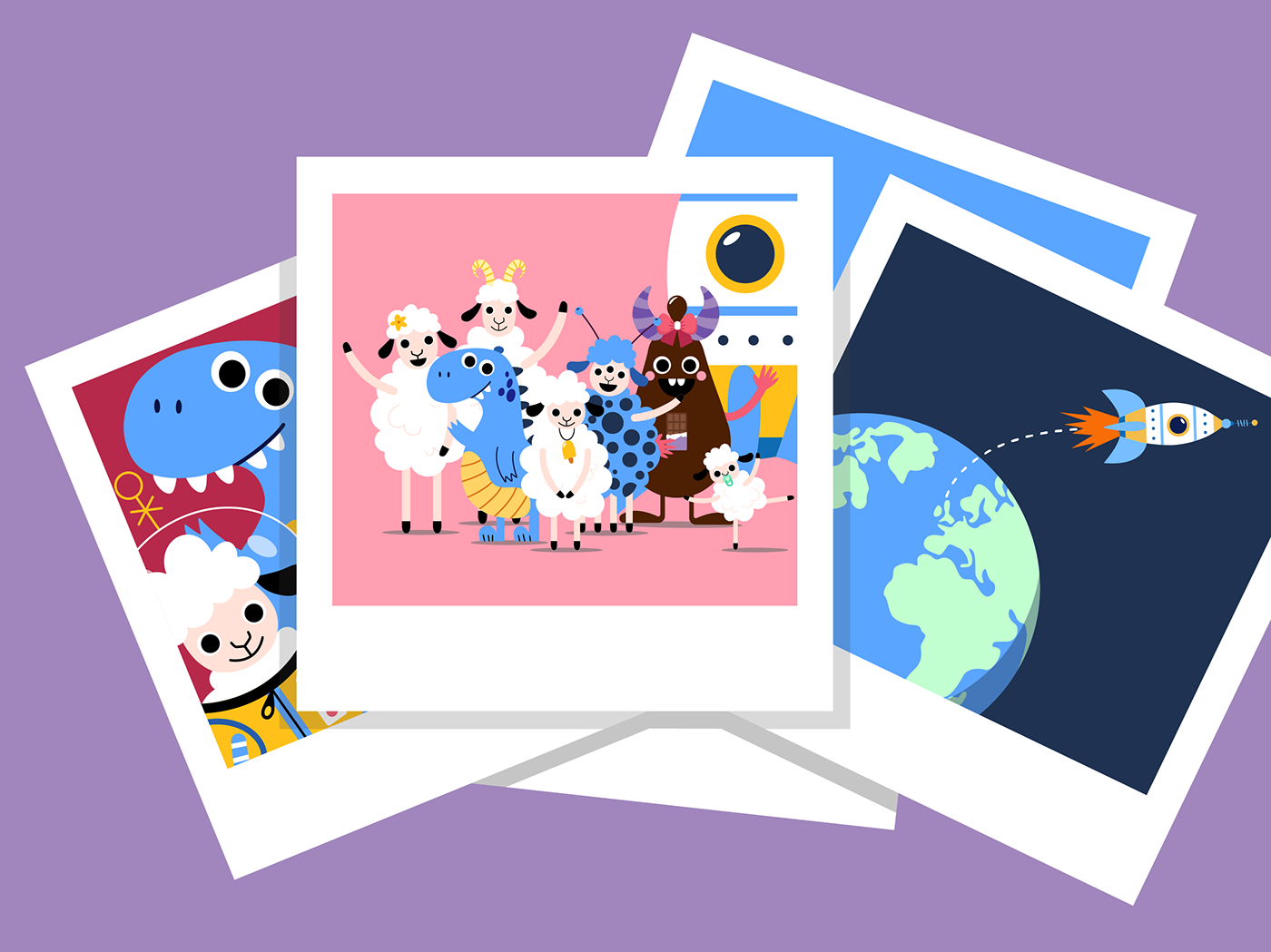 app Illustrator vector characterdesign ILLUSTRATION  children background concept