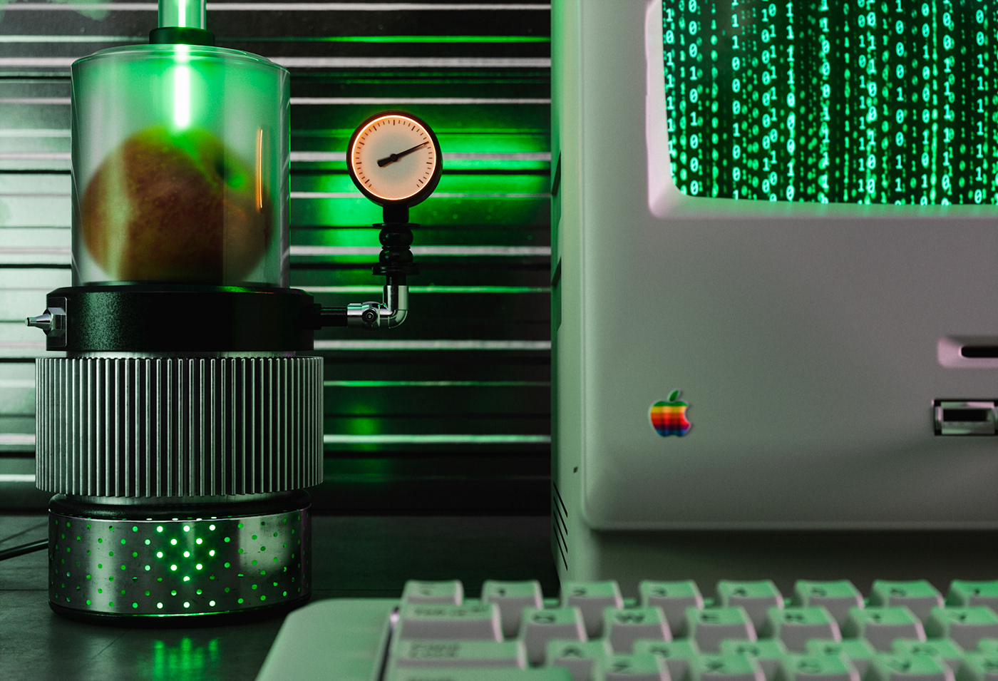 apple archviz blade runner mac Macintosh matrix Render rendering sci-fi visualization