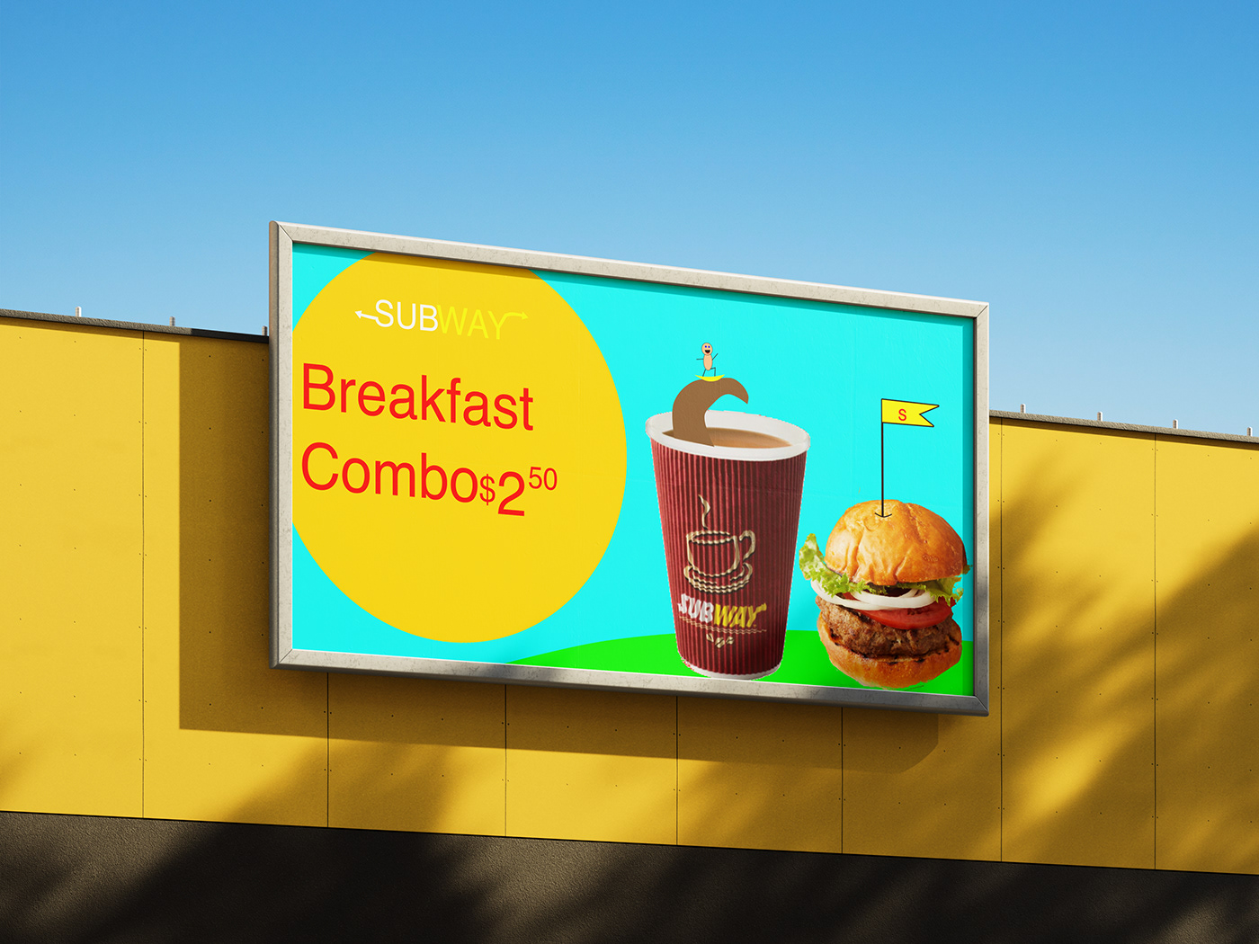 Fast food Subway Sandwich Advertising 