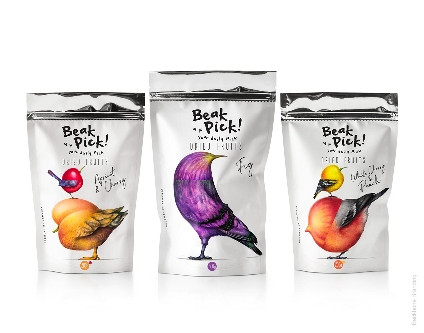 birds Fruit ILLUSTRATION  Label branding  design Packaging jam concept Nature
