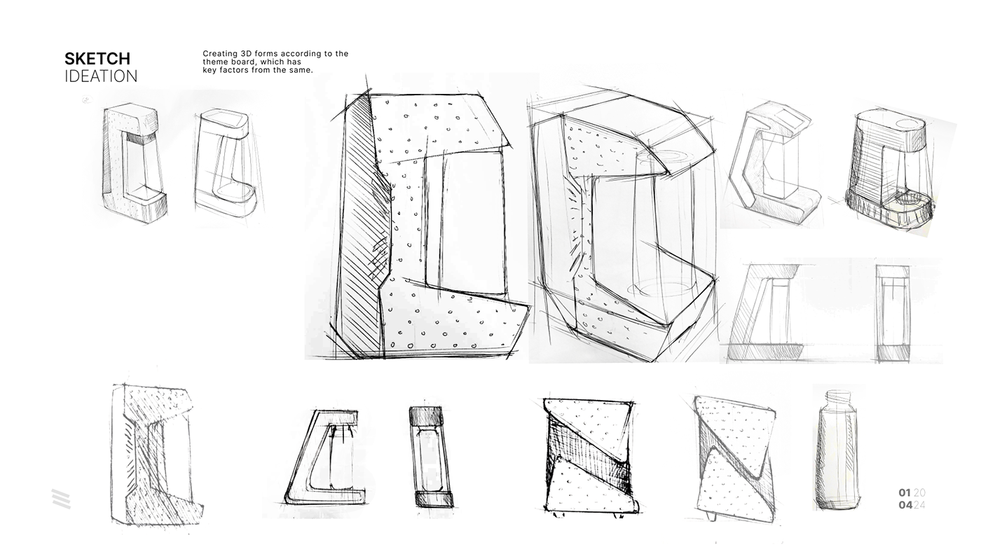 design sketch 3D Render rendering industrial design  industrial product design  product portfolio