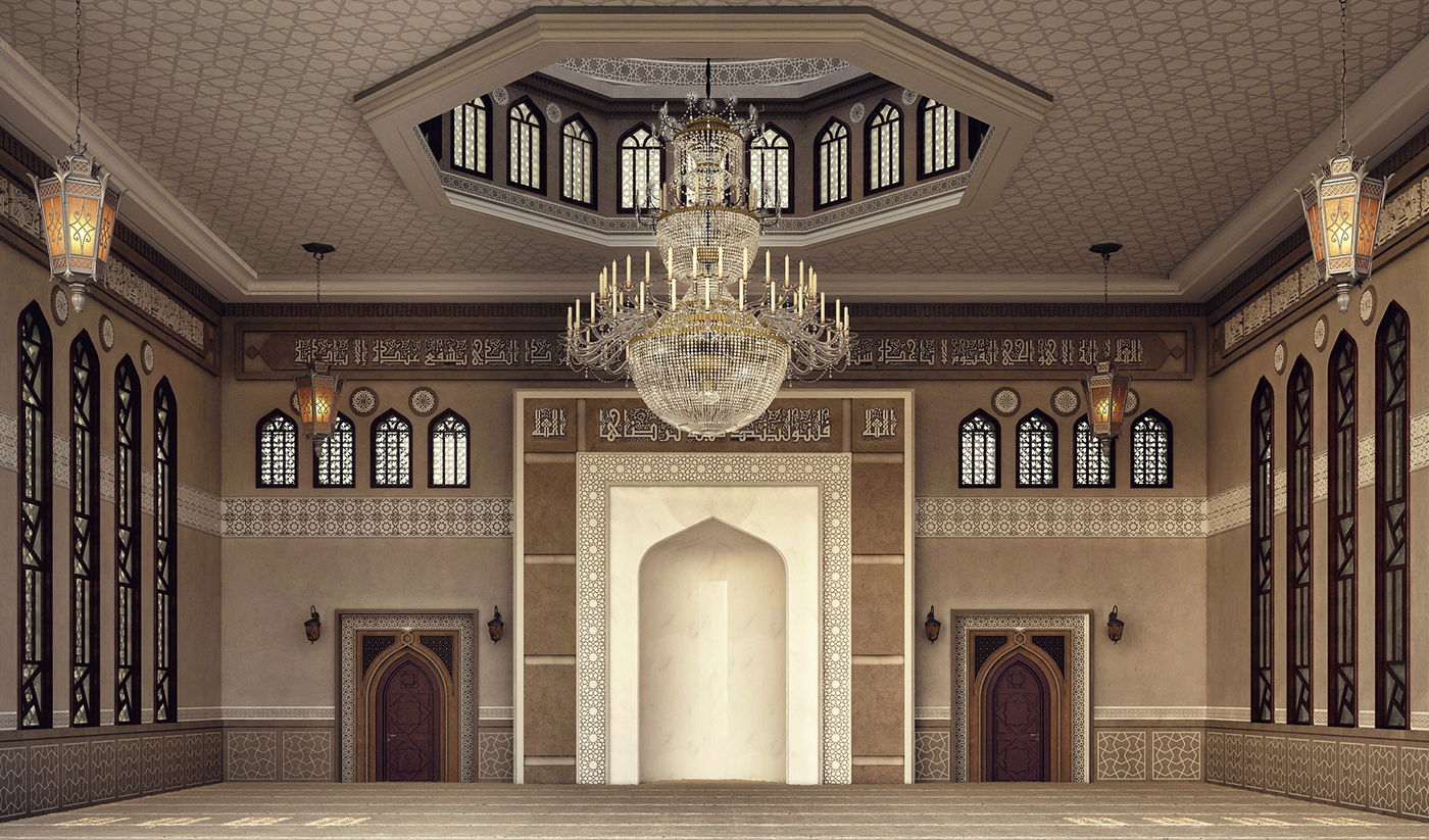 El Damam West Mosque Interior Design on Behance