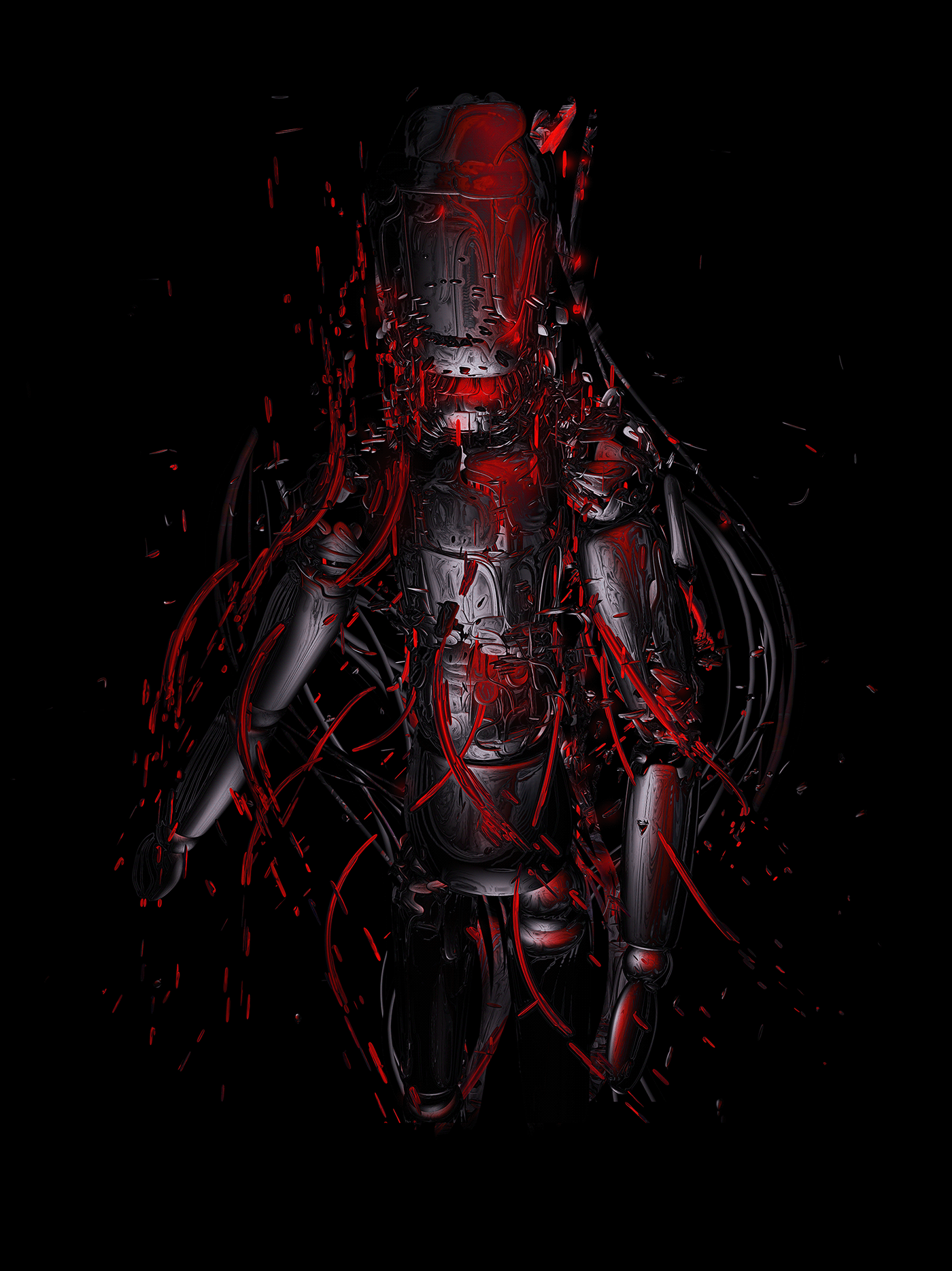 abstract adobe art cyber modelling photoshop robot Sci Fi future