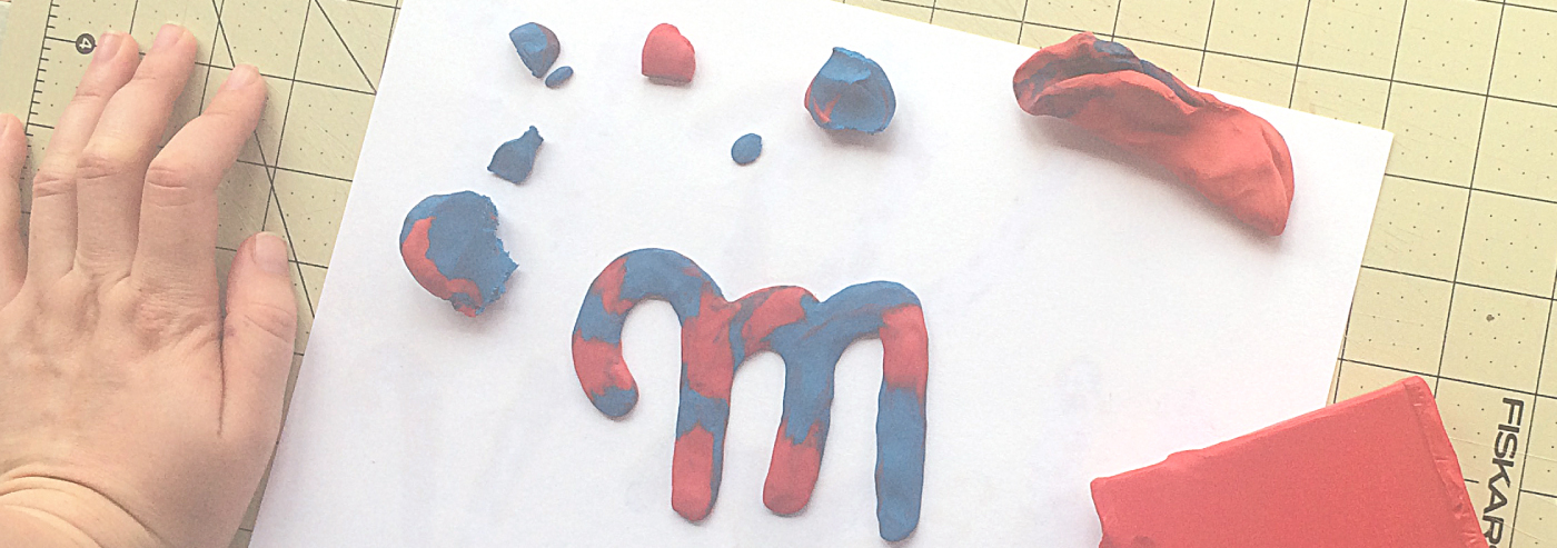 handmade clay 36days 36daysoftype type lettering sea red blue textures alphabet costarica