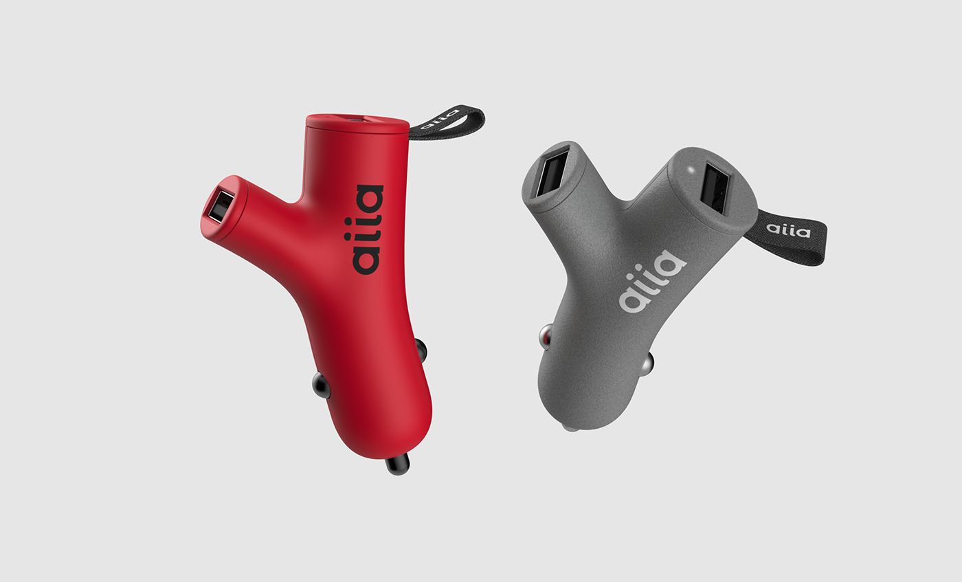 car charger Aiia enjoy aiia usb charger twin charger fork Branching