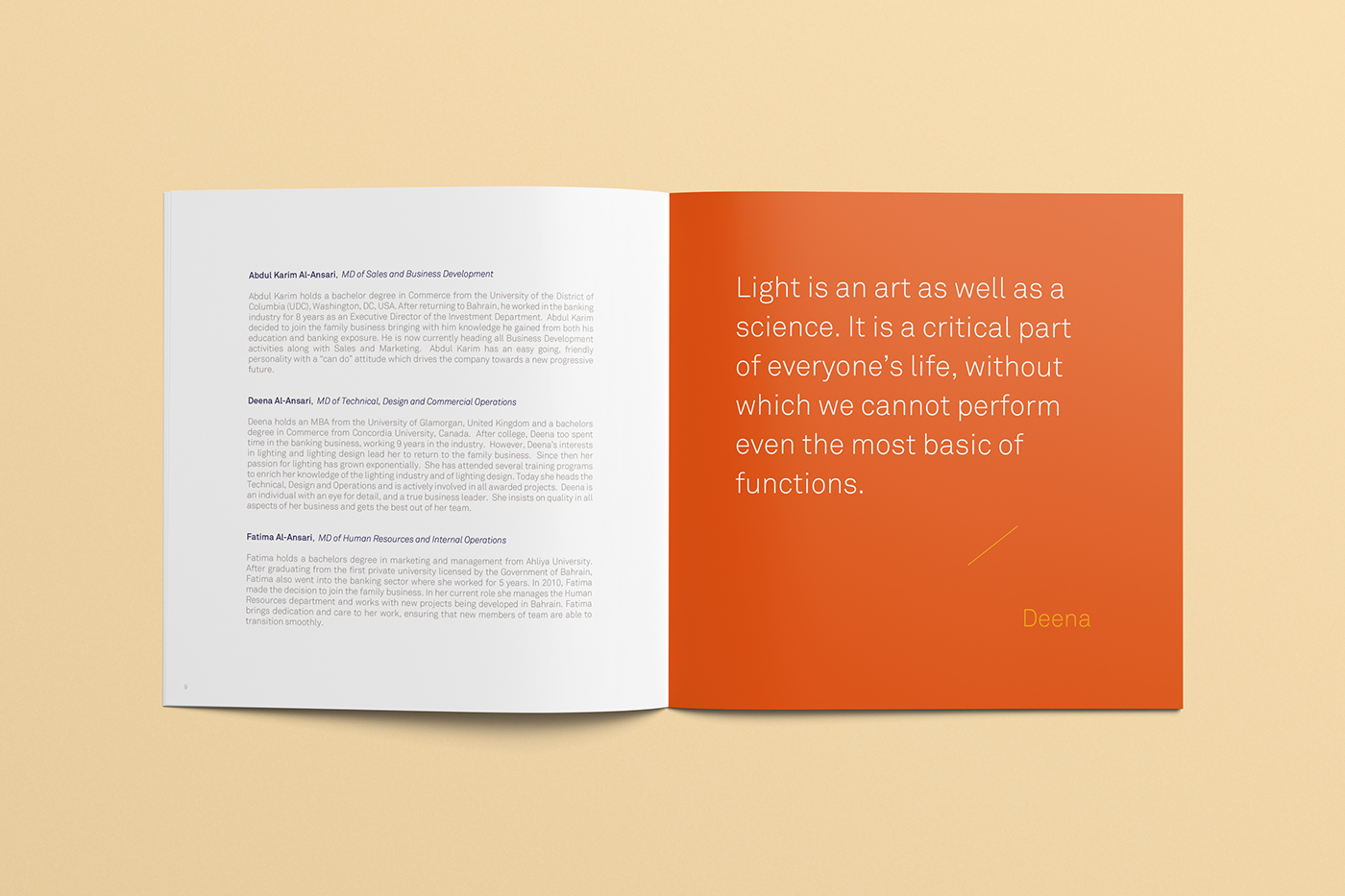 print Booklet brochure typographic portfolio lighting light minimal Minimalism bold Catalogue type bright Layout composition