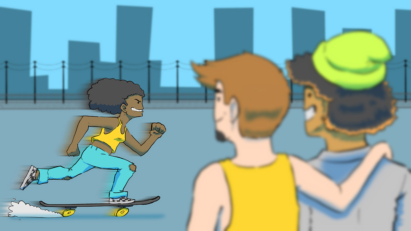 animation  colorful motion skate skateboard Street styleframes Vans Advertising 