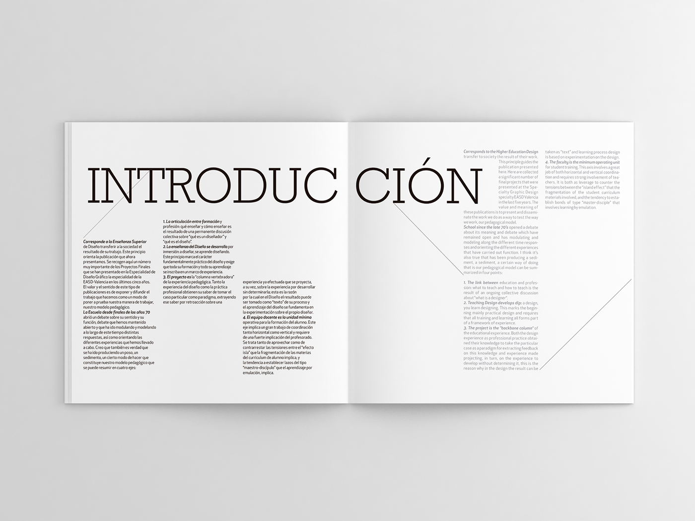 editorial design typography   catalog easd black minimalist valencia