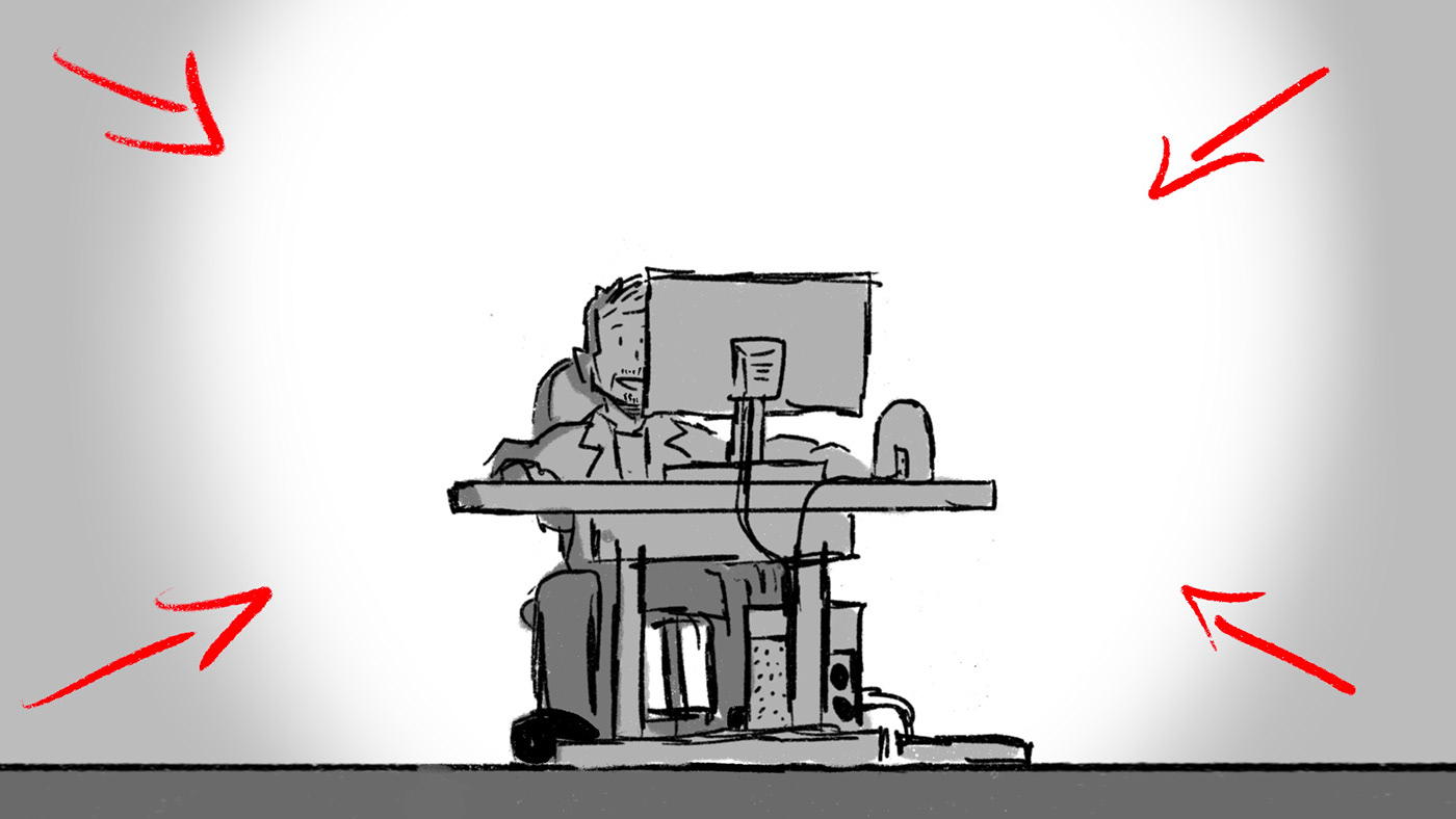 Drawing  animatic storyboard preproduction Priemere Pro