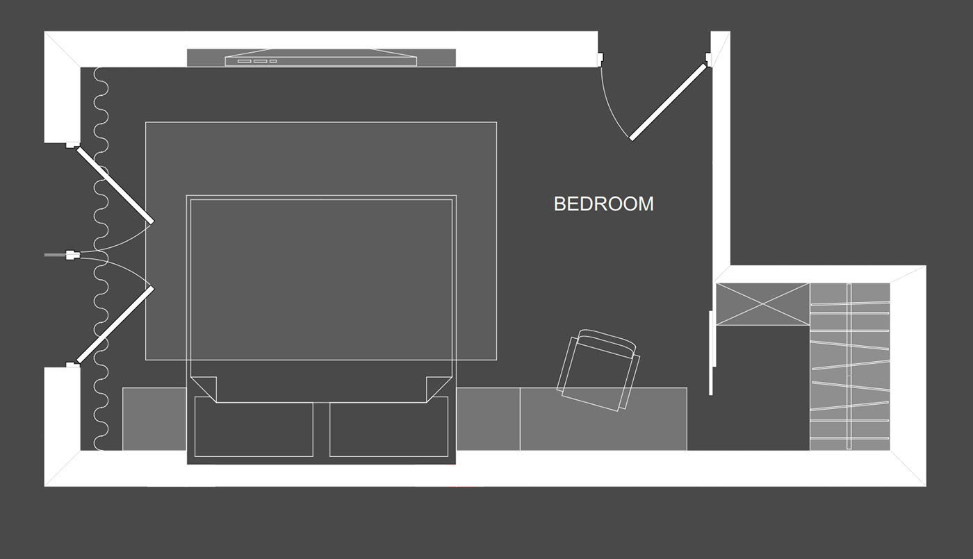 design bedroom 3d max corona render  Kyiv minimalizm design kyiv architecture kiev Interior