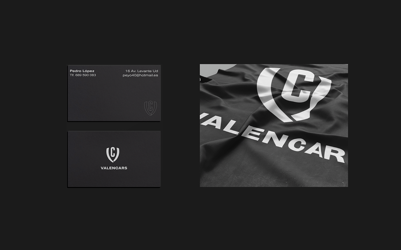logo branding  car black and white Identidad Corporativa