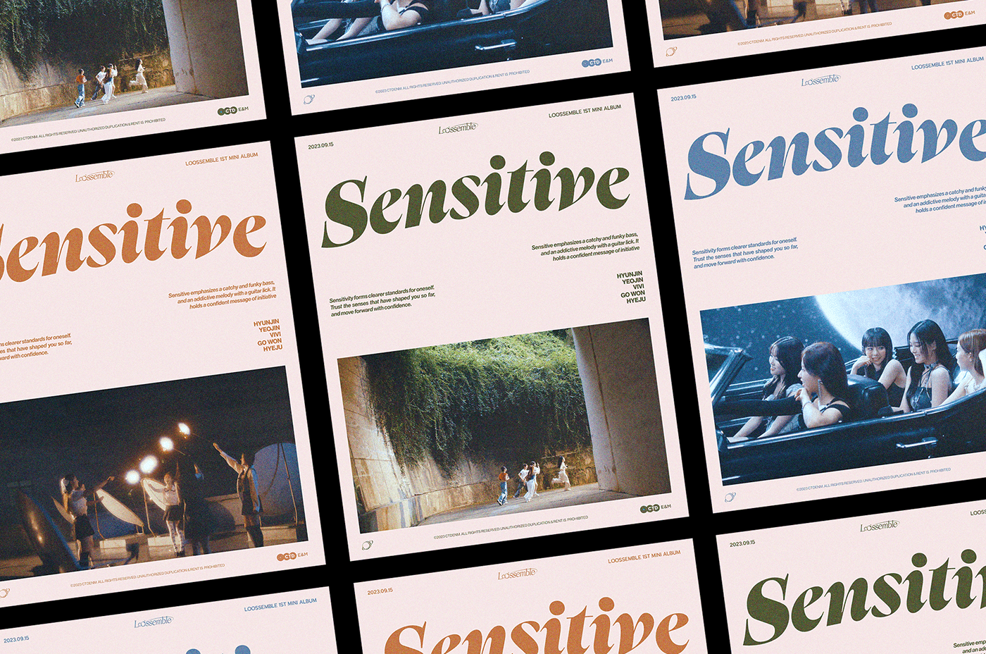 LOOSSEMBLE sensitive loona poster Poster Design loona poster Loossemble Poster Loossemble Sensitive