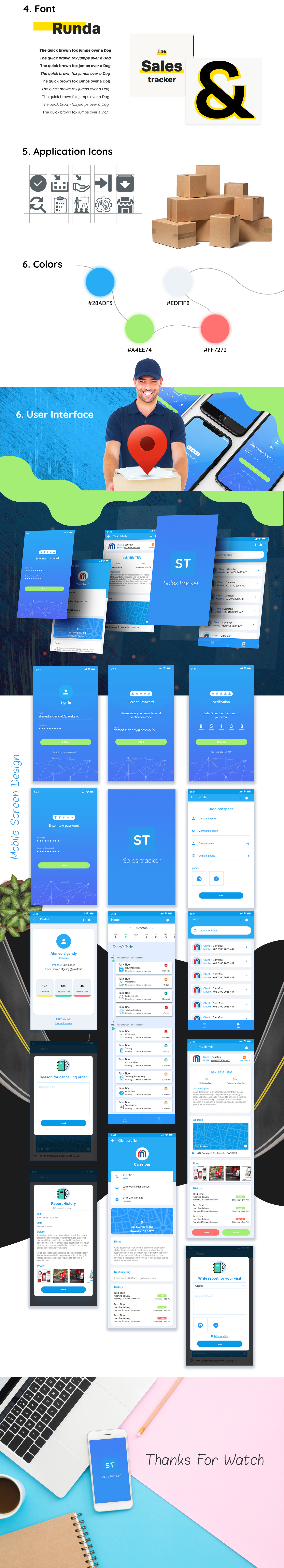 Mobile Application User Experience Design user interface Ui and UX sales tracker mobile wire frame